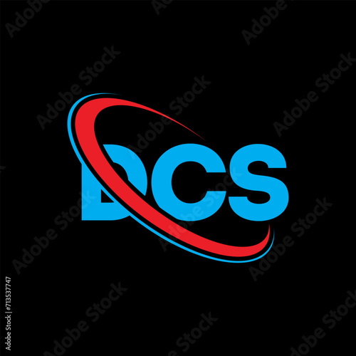 DCS logo. DCS letter. DCS letter logo design. Intitials DCS logo linked with circle and uppercase monogram logo. DCS typography for technology, business and real estate brand. photo