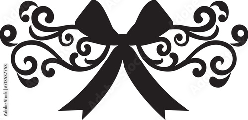 Tapestry of Joy Vector Ribboned Symbol Celestial Serenade Gift Bow Icon