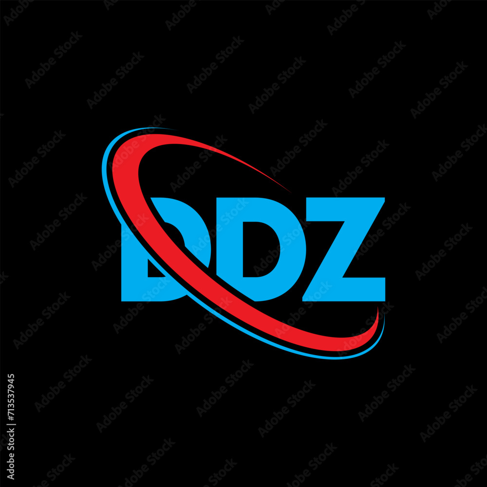 DDZ logo. DDZ letter. DDZ letter logo design. Initials DDZ logo linked with circle and uppercase monogram logo. DDZ typography for technology, business and real estate brand.