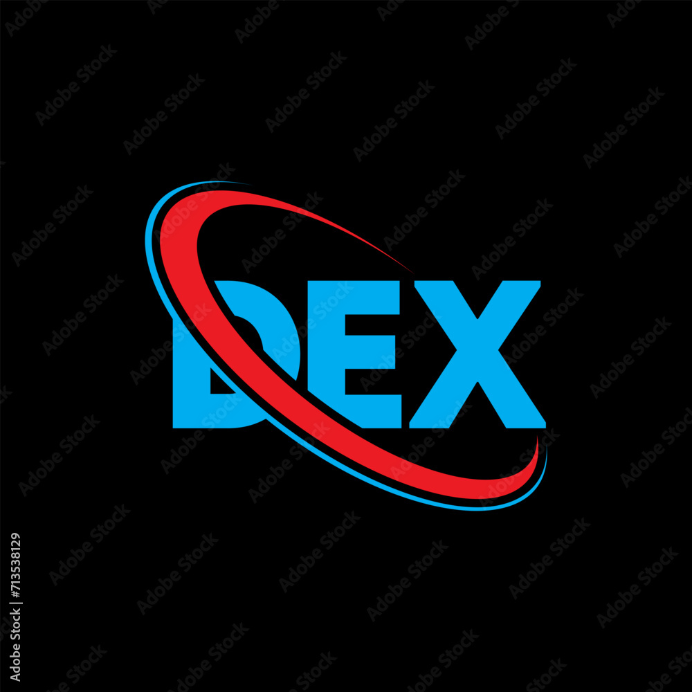 DEX logo. DEX letter. DEX letter logo design. Initials DEX logo linked ...