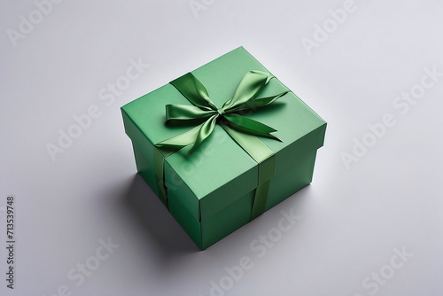 gift box on the grey paper background