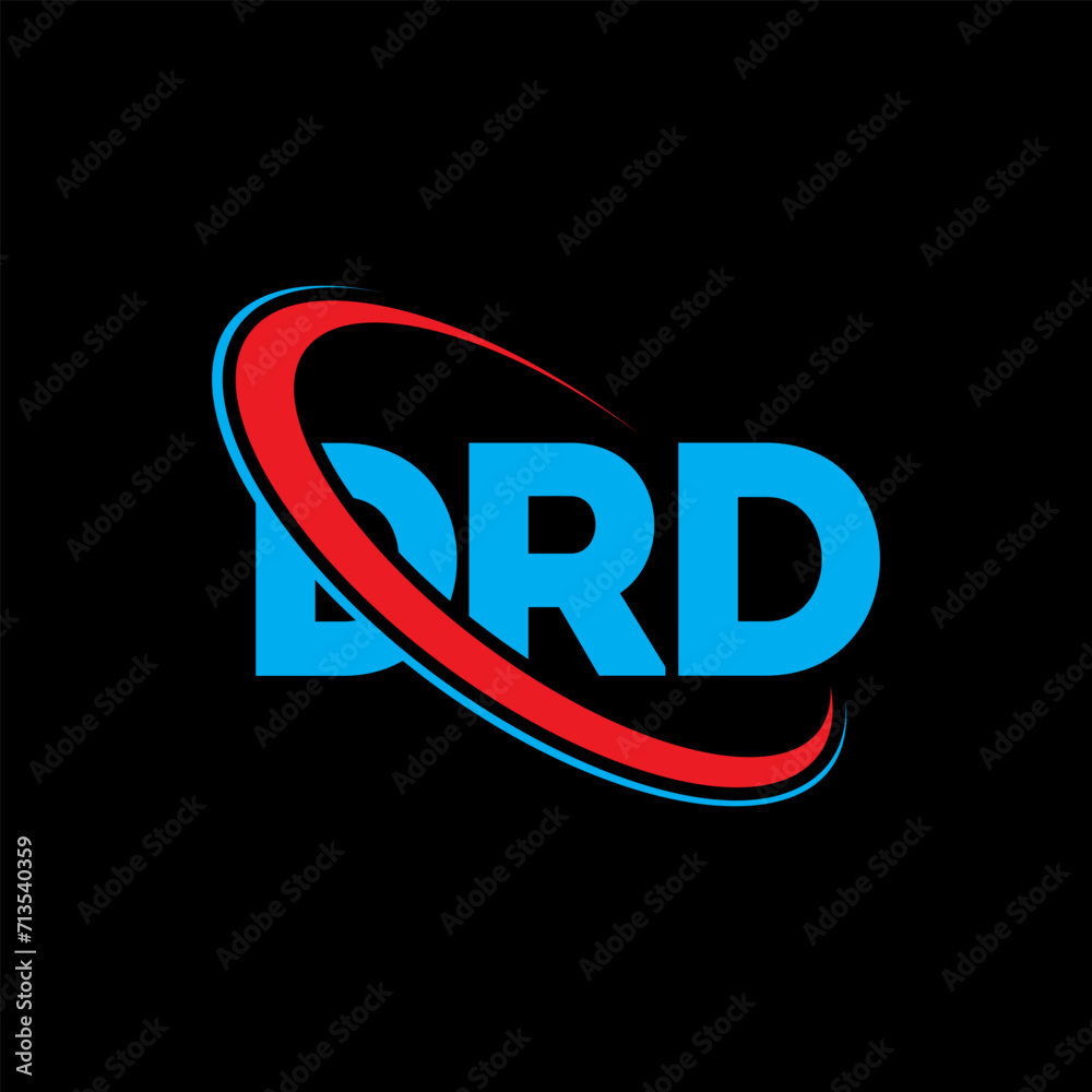 DRD logo. DRD letter. DRD letter logo design. Initials DRD logo linked with circle and uppercase monogram logo. DRD typography for technology, business and real estate brand.