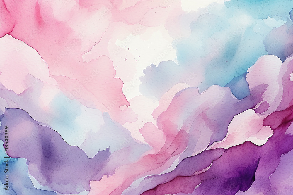 pink background with watercolor	