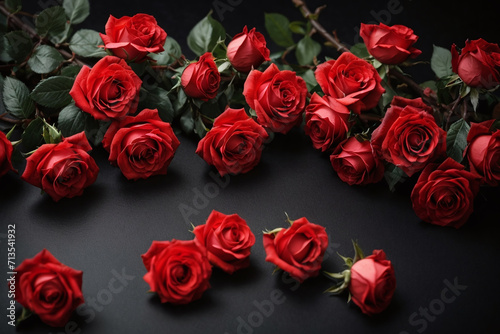 red roses background 