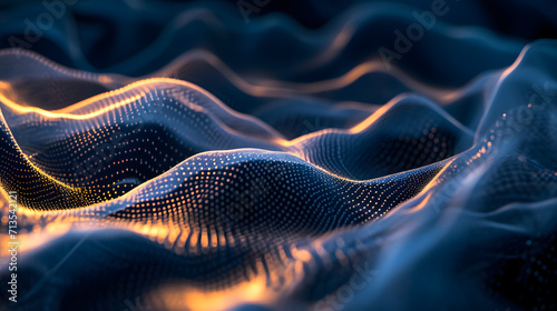 Computer Generated Image of Wavy Lines for Modern Design and Artistic Projects