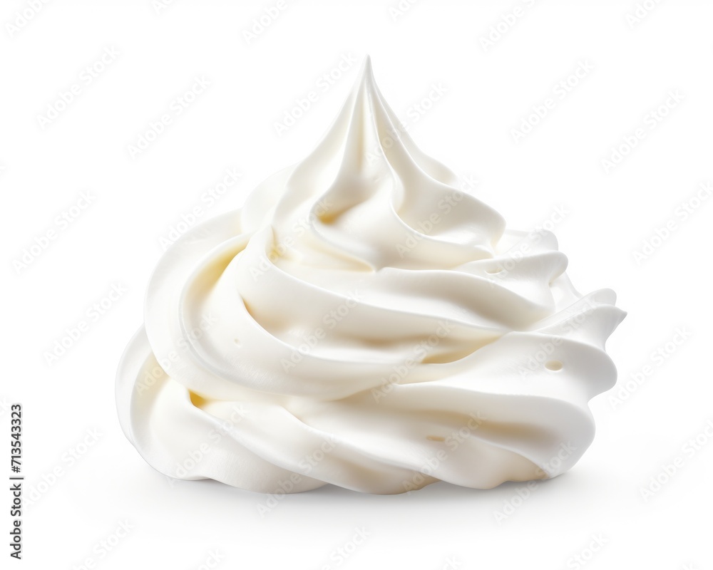 Whipped Cream Swirls. Delicious decoration for snacks, cakes, and more on a cool white background. Whipped Cream Swirls. Delicious decoration for snacks, cakes, and more on a cool white background.
