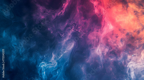 Vibrant Smoke and Water Background in a Palette of Colors