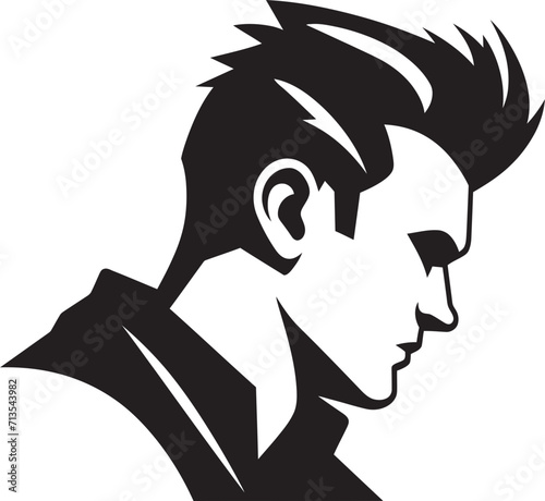 Melancholic Maze Depressed Individual Emblem Mental Murk Vector Icon of a Head scratching Person