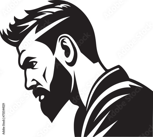 Wallpaper Mural Enigmatic Expression Scratching Head Vector Design Thought Tangle Emblem of a Perplexed Individual Torontodigital.ca