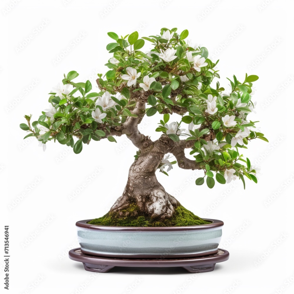 Japanese bonsai tree plant in potted picture white background Japanese bonsai tree plant in potted picture white background