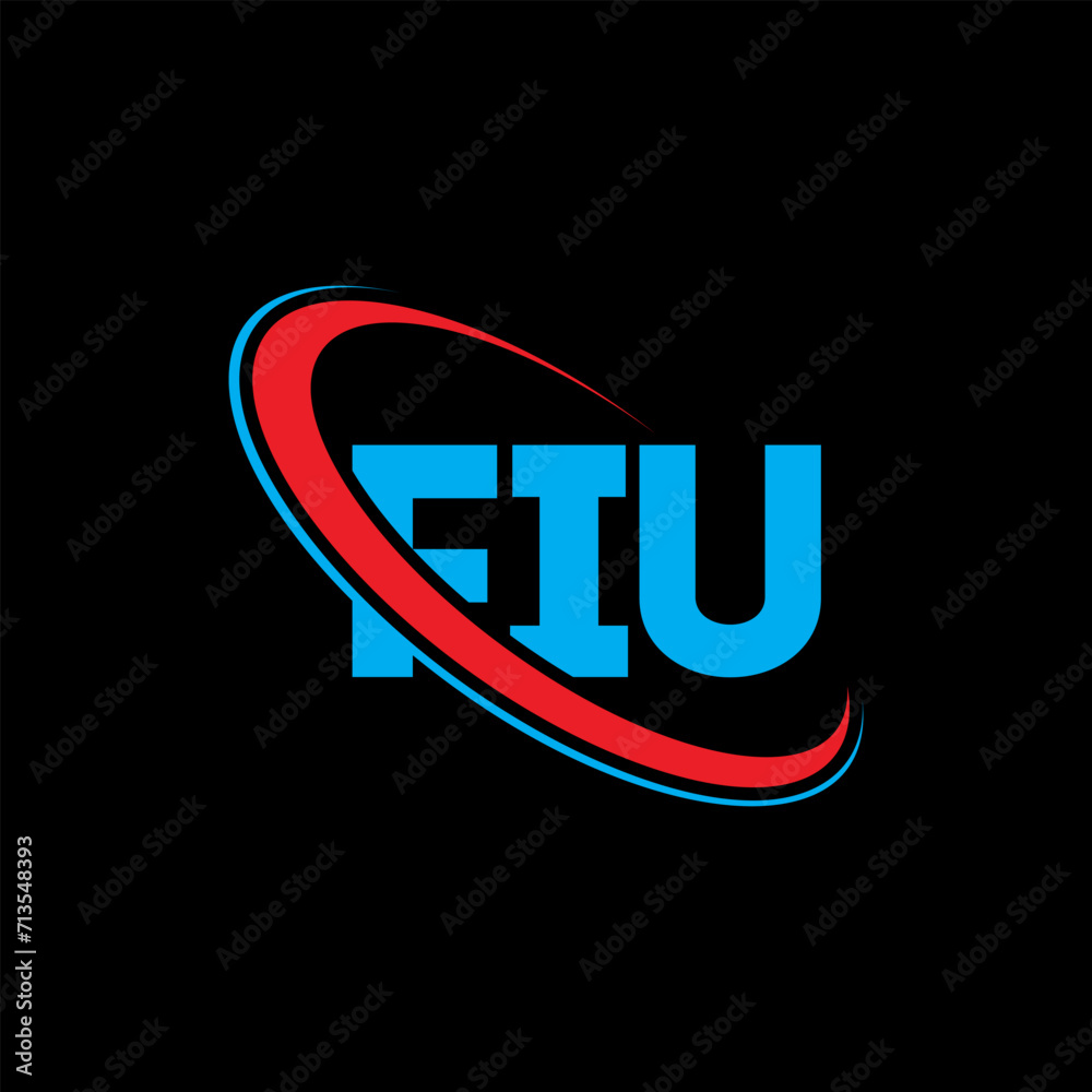 FIU logo. FIU letter. FIU letter logo design. Initials FIU logo linked with circle and uppercase monogram logo. FIU typography for technology, business and real estate brand.