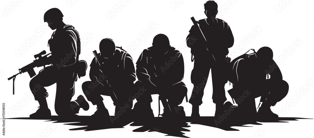 Combat Cadence Soldier Group Icon Battalion Bond Military Team Emblem ...