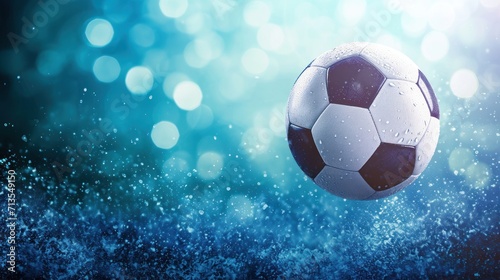 Soccer Ball Mid-Air Kick © FryArt Studio