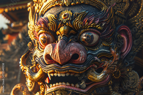 Wallpaper Mural A detailed close-up of a demon statue. Perfect for dark and eerie themes Torontodigital.ca