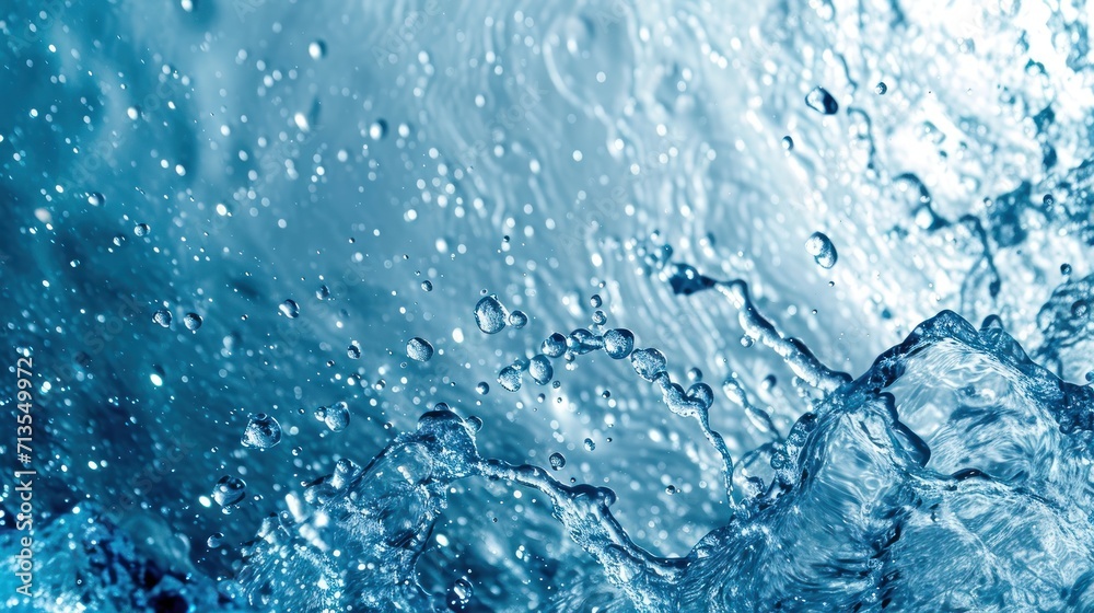 Close-Up View of Bubbling Water Close-Up View of Bubbling Water