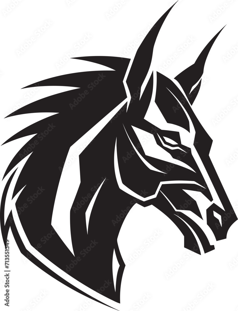 Thundering Thunderbolt Spirited Horse Emblem Design Pegasus Panache Charging Horse Icon Thundering Thunderbolt Spirited Horse Emblem Design Pegasus Panache Charging Horse Icon