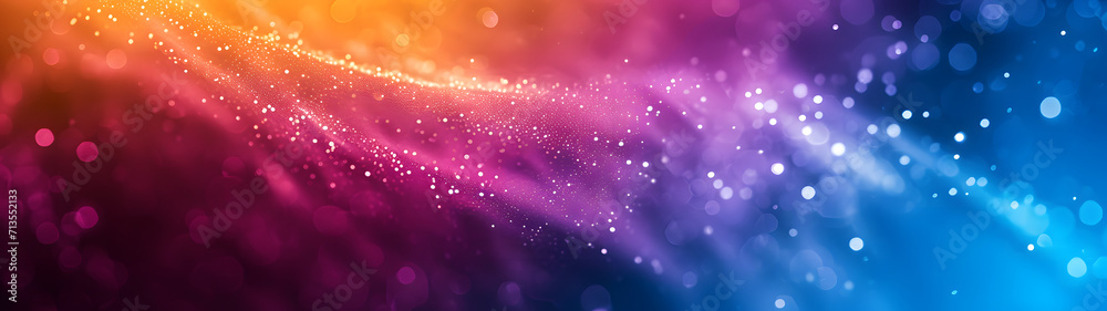 Abstract Colorful Light Particles Floating Across the Image in a Diagonal Direction Abstract Colorful Light Particles Floating Across the Image in a Diagonal Direction