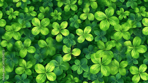 Lucky clover four green leaves picture background