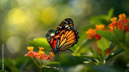 Close Up of Butterfly on Flower © FryArt Studio