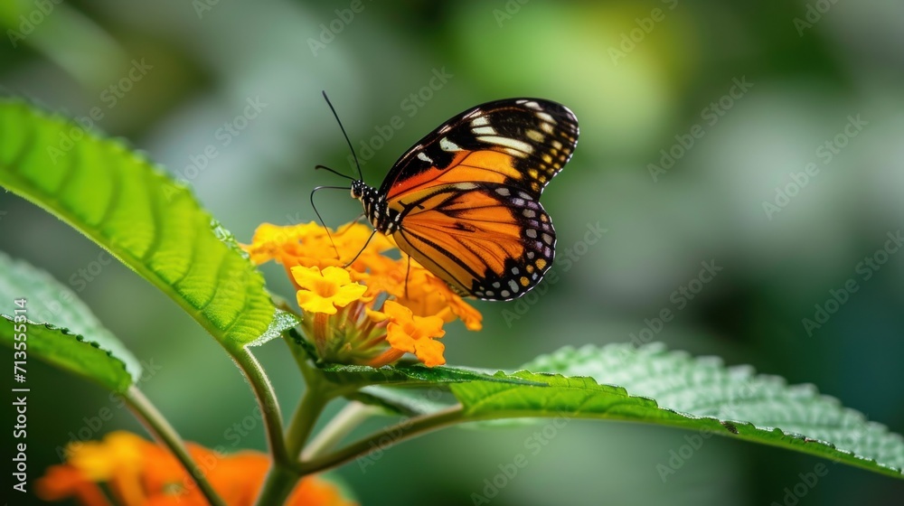 Butterfly Resting on Flower Butterfly Resting on Flower
