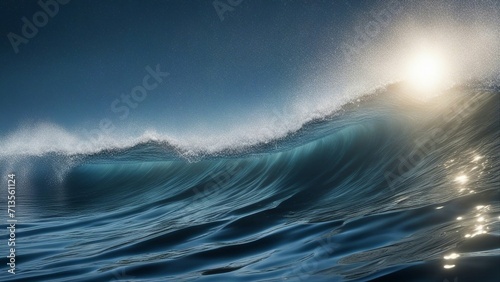 waves and clouds   realistic underwater background, showing the depth and the mystery of the ocean.   © Jared