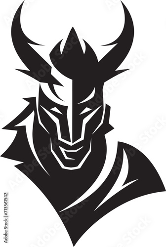 Elite Enforcer Mascot Logo for Lancer Soldier Thunderbolt Trooper Vector Icon of Lancer Soldier