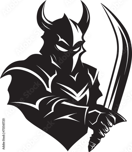 Precision Vanguard Vector Logo of Lancer Soldier Mascot Iron Legionnaire Mascot Icon for Lancer Soldier