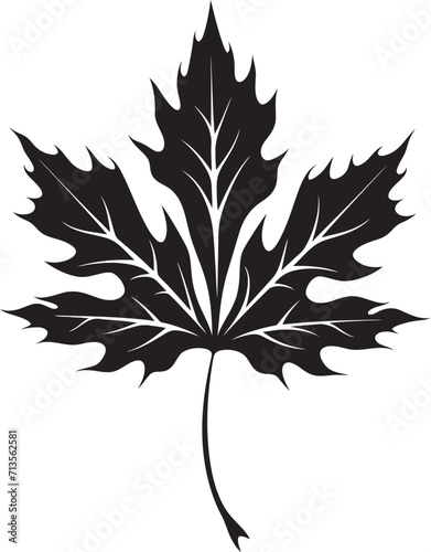 Natures Embrace Leaf Silhouette Logo Design Tranquil Foliage Nature Inspired Emblem with Leaf Silhouette photo