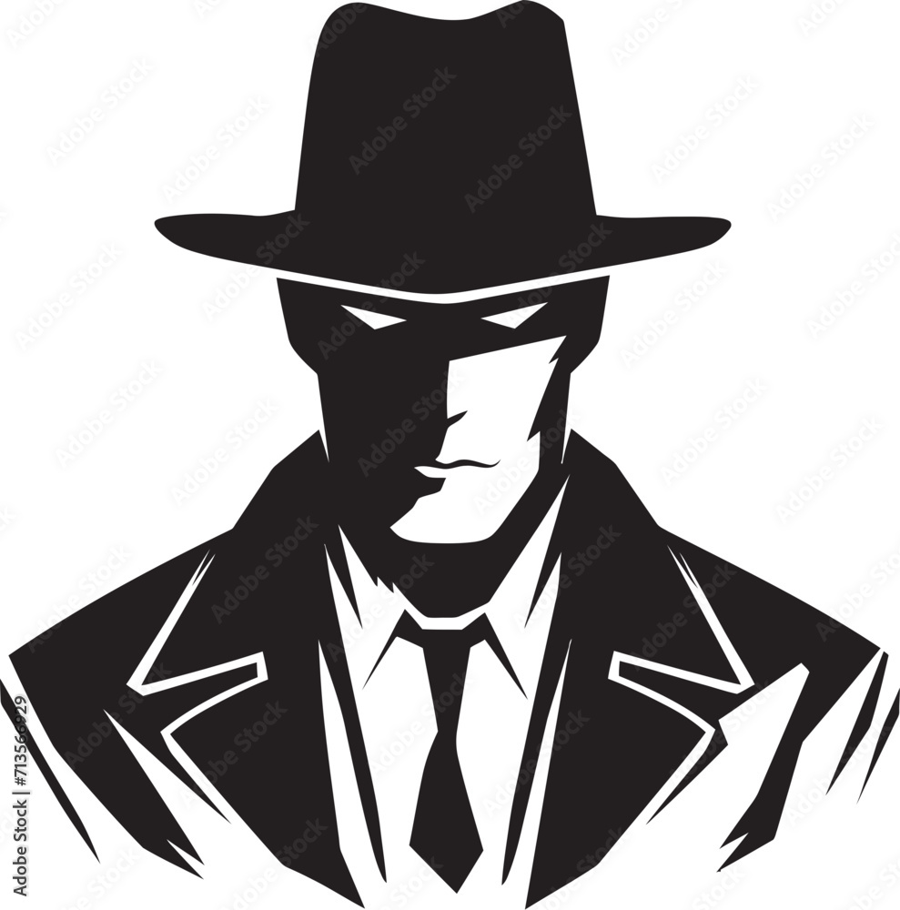 Dapper Don Dynasty Vector Logo of Mafia Attire Cosa Nostra Crown Mafia Suit and Hat Icon Dapper Don Dynasty Vector Logo of Mafia Attire Cosa Nostra Crown Mafia Suit and Hat Icon