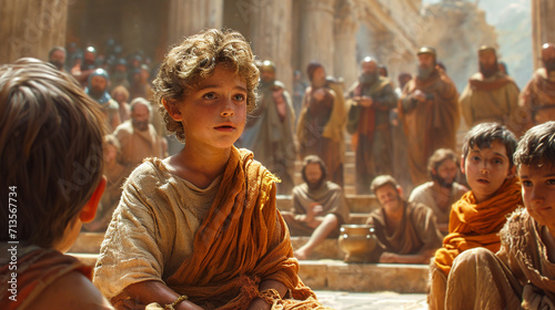 Wallpaper Mural Little Jesus teaching in the temple Torontodigital.ca