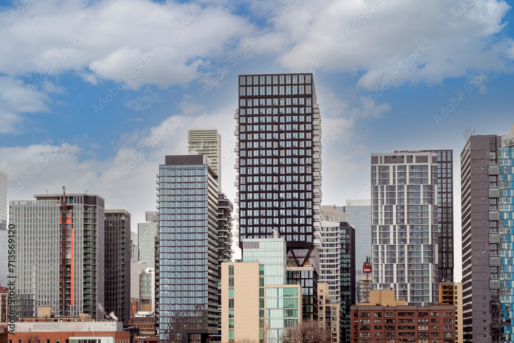 Recently completed and ongoing highrise construction is transforming the Toronto city skyline amid an ongoing condominium boom.