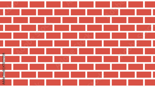 Red brick wall as background