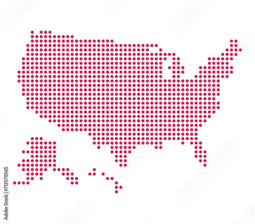 Map of Usa from dots