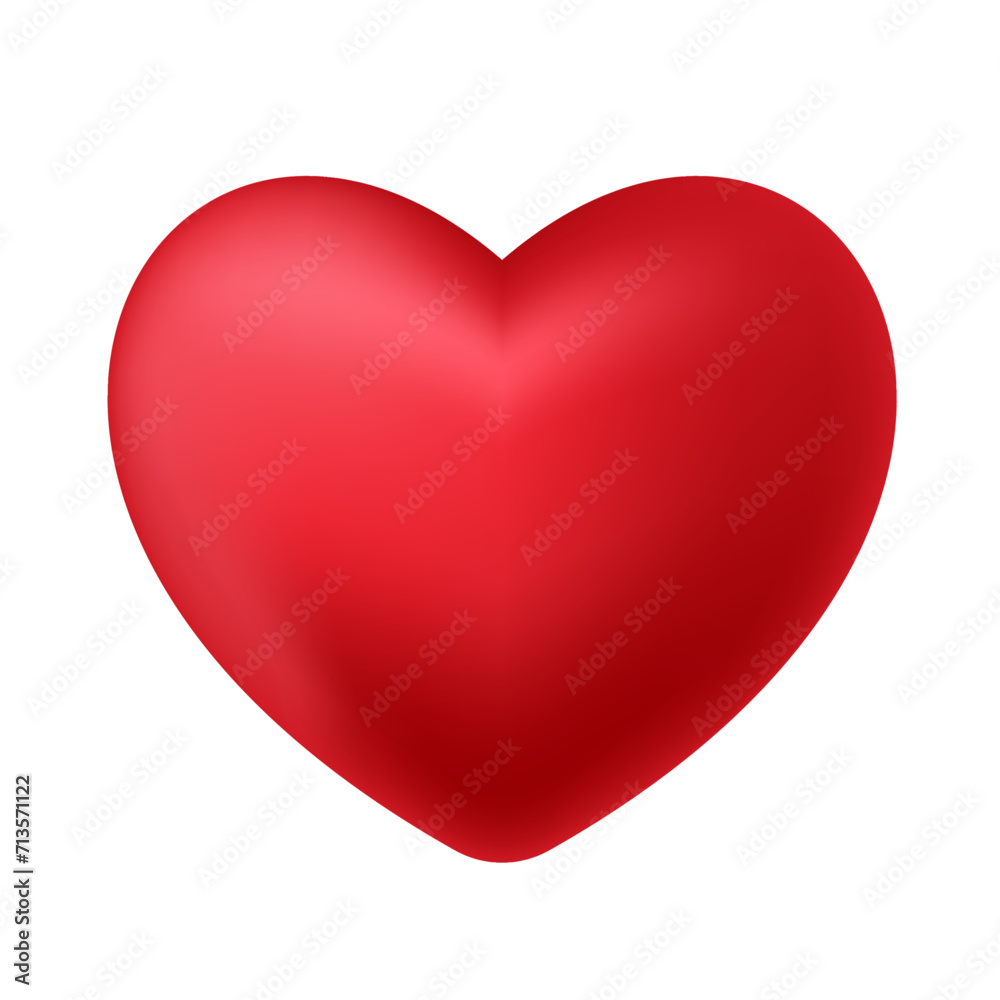 3D Heart, Heart, Red Heart