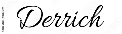 Derrich - black color - name - ideal for websites, emails, presentations, greetings, banners, cards, books, t-shirt, sweatshirt, prints, cricut, silhouette,	