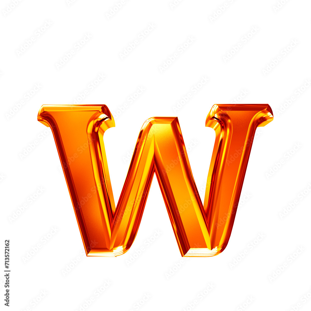 Redhead symbol with bevel. letter w Redhead symbol with bevel. letter w
