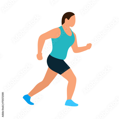 person running