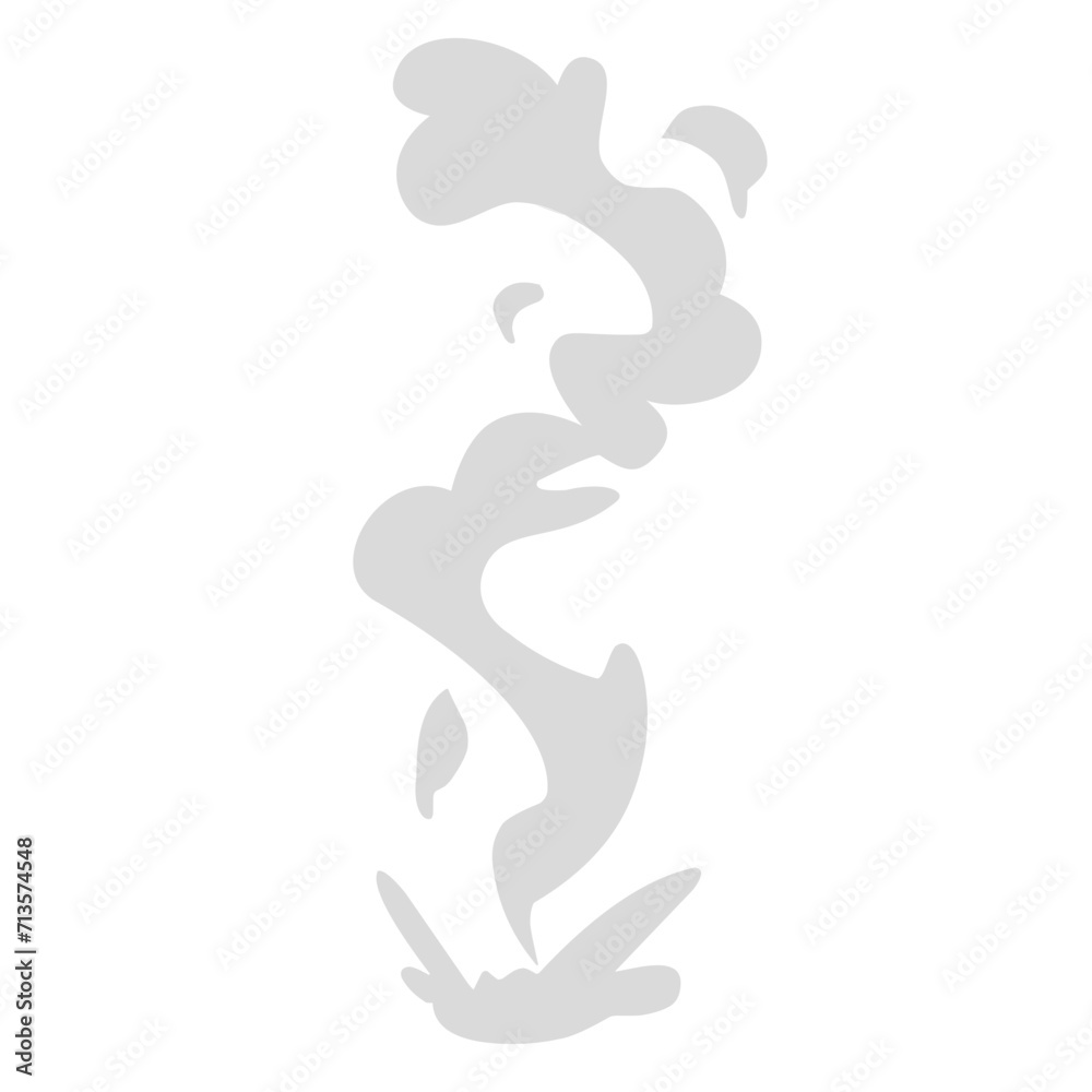 Obraz premium comic cartoon smoke cloud