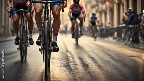 Bike racing in the city