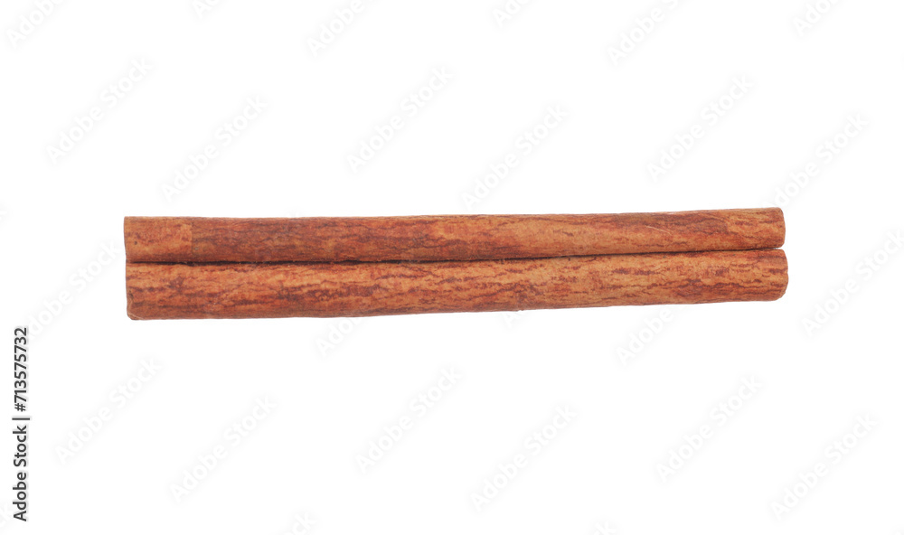 Dry aromatic cinnamon stick isolated on white Dry aromatic cinnamon stick isolated on white