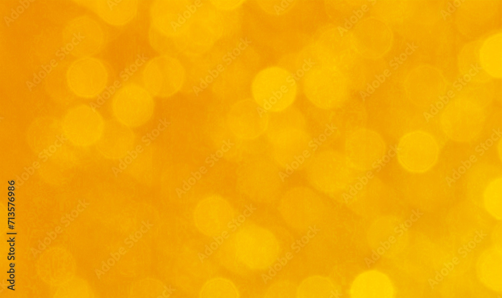 Orange bokeh background, horizontal backdrop with copy space for text or image