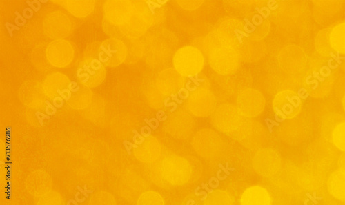 Orange bokeh background, horizontal backdrop with copy space for text or image