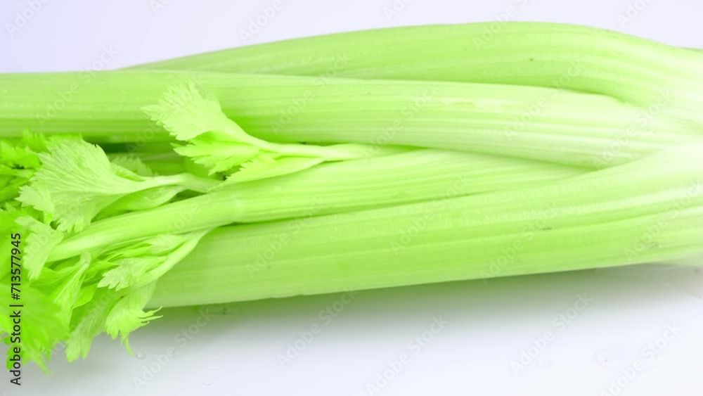 celery bush close-up on a white background celery bush close-up on a white background