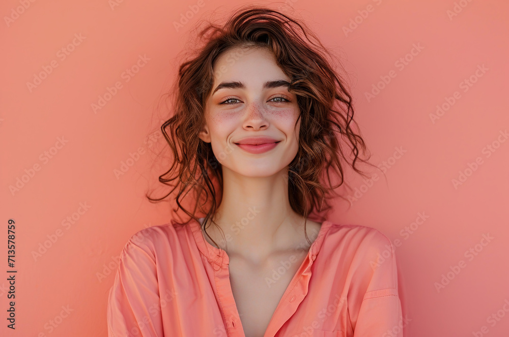 Women’s Day Individuality: Unrecognizable Figure in Peach Blouse Against Bright Pink
Women’s Day Individuality: Unrecognizable Figure in Peach Blouse Against Bright Pink