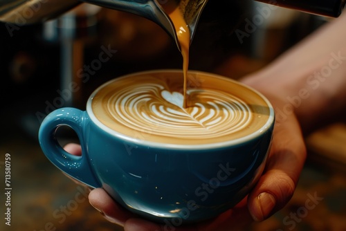 Pouring Coffee Into a Cup