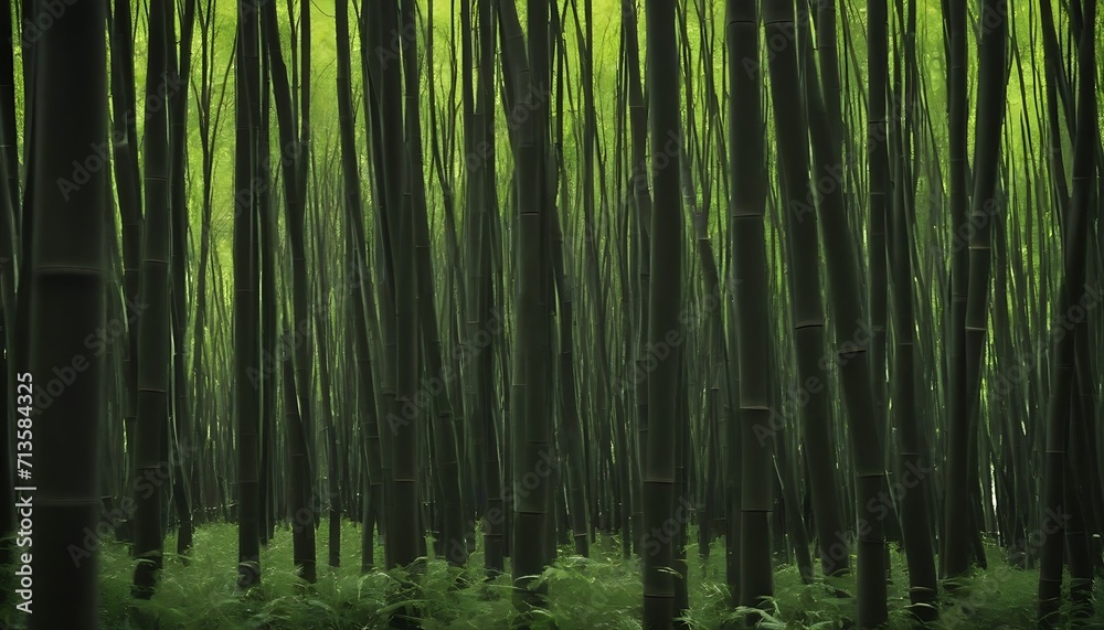 Dark bamboo forest background