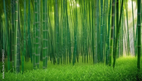 Sunnt bamboo forest background 