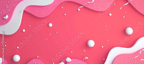 Pink and White Retro Dot Pattern