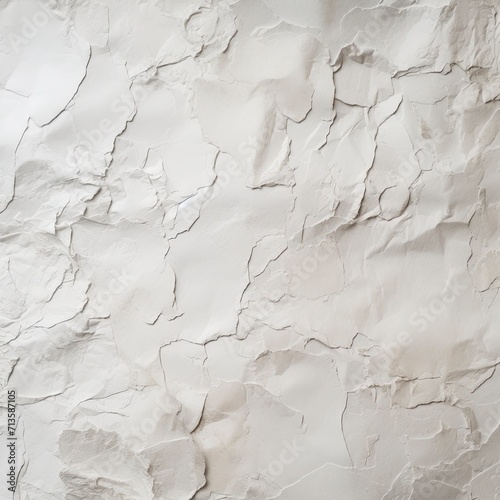 White recycled craft paper texture background. Abstract gray material old vintage page very crumpled.