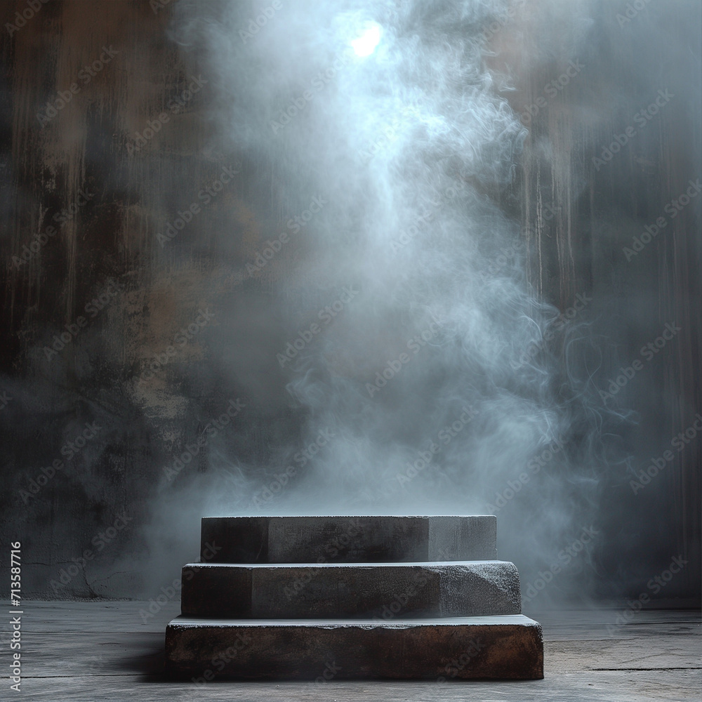 Product photography enhanced by a diffused smoky atmosphere, exuding luxury and class.